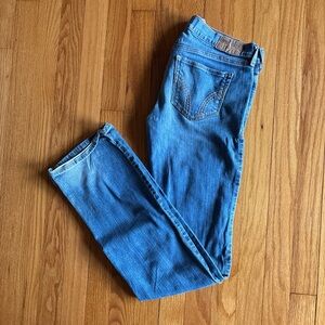 Hollister Light Blue Stretch Low Rise Denim Jeans